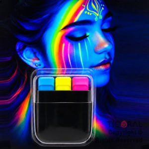 MAQUILLAJE BANDERITA FLUO FUSION VISUAL TRICOLOR EN BARRA 6 GR (8520B)
